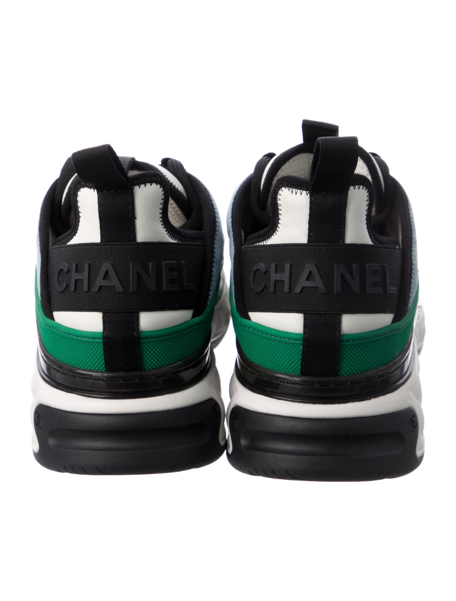 Chanel Interlocking CC Logo Nylon Sneakers